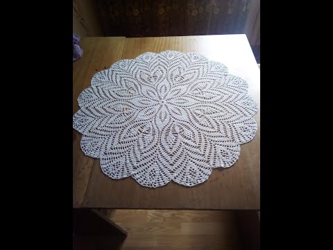 Видео: Салфетка " Павлинье перо  ". Ряд 42 -47.