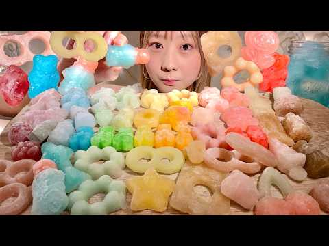 Видео: ASMR Кохакутo мармелад【русские субтитры】【Mukbang/ Eating Sounds】