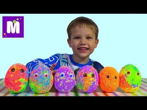 Видео: Сюрприз из шарикового пластилина