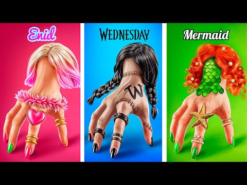 Видео: Уэнсдей Аддамс vs Энид спасают девочку! Как стать русалкой?