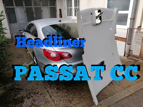 Видео: Обивка потолка VW Passat CC, серо-чёрная, часть 1. Снятие, ремонт, покраска и сборка. Стиль R-lin...