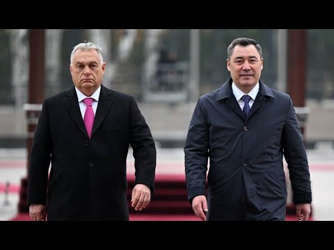 Видео: Церемония встречи Садыра Жапарова и Виктора Орбана