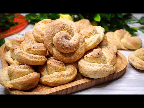 Видео: Печенье "Розочки", Одной порцией не обойдетесь, Увеличивайте сразу в 2-3 раза