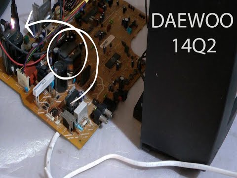 Видео: Ремонт телевизора  DAEWOO 14Q2