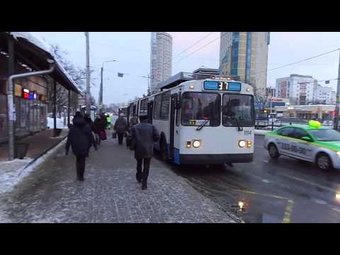 Видео: Троллейбус Санкт-Петербурга 9-63: ЗиУ-683БМ1 [КР ПТЗ] б.1114 по №37 (30.01.19)