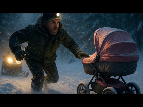Видео: Егерь объезжал участок на снегоходе в буран. НО увидел коляску торчащую из снега и НЕ поверил глазам