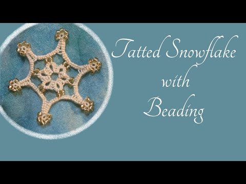 Видео: Маленькая снежинка-тату с бисером (для начинающих)