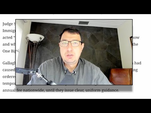 Видео: Важные обновления относительно иммиграционной гос-пошлины в США