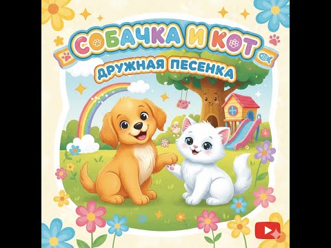 Видео: 🐱🐶 «Собачка и Кот» — Песенка о дружбе | Детская песня с доброй историей.