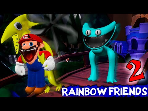 Видео: Марио играет в ROBLOX RAINBOW FRIENDS ГЛАВА 2