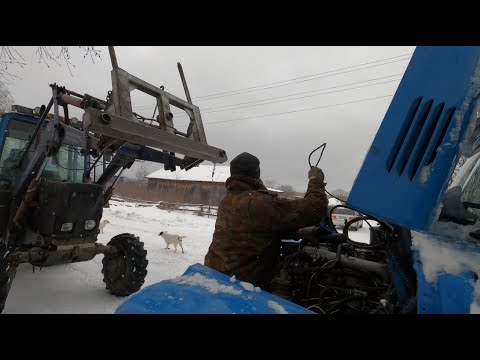 Видео: Снятие двигателя с ЗИЛа с помощью трактора МТЗ-82! Ремонт коробки отбора мощности на ЗИЛ!