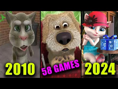 Видео: Мой Говорящий Том: Друзья: Все 58 игр (2010-2024) | Outfit7 Evolution | Android/iOS/iPadOS