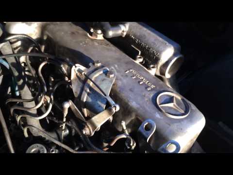 Видео: Мерседес бусик 2.4L OM616 отладка работы после замены гбц