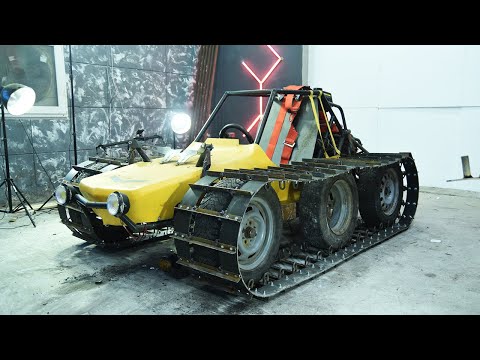 Видео: БАГГИ - ТАНК. Установка гусениц на багги из pubg
