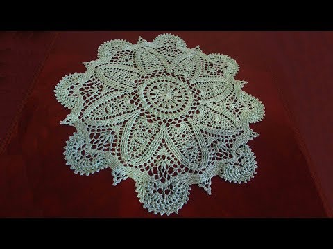 Видео: Красивая салфетка крючком. Вязание салфетки. Ажурная салфетка. Часть 1.
