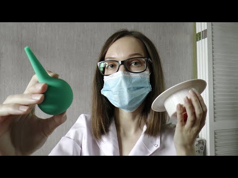 Видео: Асмр врач отоларинголог / ЛОР / Asmr ears cleaning / asmr doctor otolaryngologist / wax removal