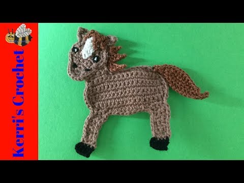 Видео: Вязание крючком лошадь учебник