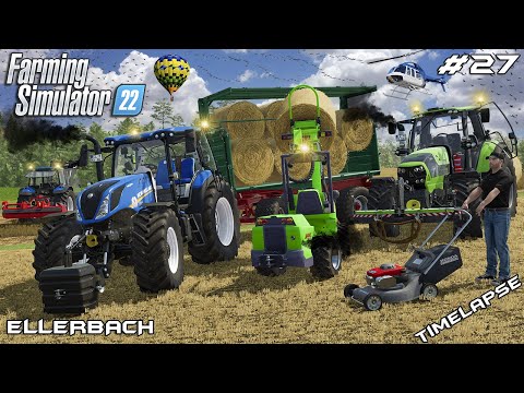 Видео: Помогаем @kedex купить МУЛЬЧЕР и перевозить ТЮКИ СОЛОМЫ | Эллербах | Farming Simulator 22 | Эпизо...