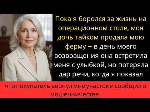 Видео: ОНА ПРОДАЛА МОЮ ФЕРМУ, ПОКА Я УМИРАЛ, НО В ДЕНЬ МОЕГО ВОЗВРАЩЕНИЯ УЗНАЛА, ЧТО Я ВСЁ ВЕРНУЛ..