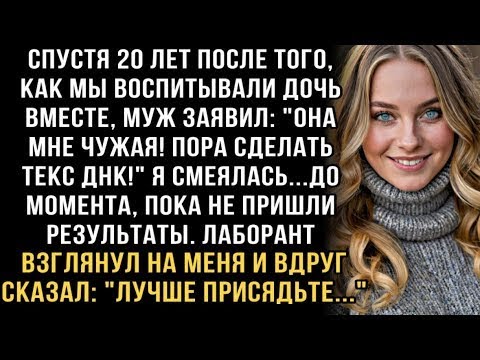 Видео: Я ПЛАКАЛ, ЧИТАЯ ЭТО! ЧЕРЕЗ 20 ЛЕТ МУЖ- ''ТРЕБУЮ ТЕСТ ДНК!'' ЛАБОРАНТ- ''ПРИСЯДЬТЕ...'' И Я ОБОМЛЕЛА!