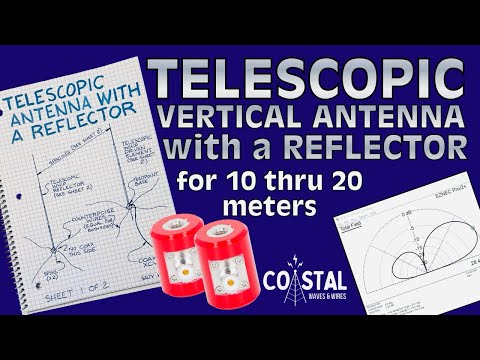 Видео: Портативная любительская радиостанция с телескопической вертикальной антенной и рефлектором