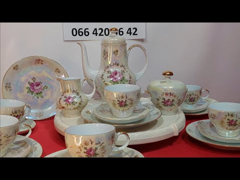 Видео: ЧАЙНО- КОФЕЙНЫЙ СЕРВИЗ. БОГЕМИЯ . КУЛОН ЧАСЫ ПОЗОЛОТА ЗАРЯ. БРОШИ.