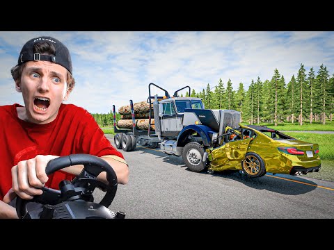 Видео: МАЖОРЫ НА ЗОЛОТОЙ БМВ УСТРОИЛИ АВАРИЮ НА ТРАССЕ...! | BeamNG.drive