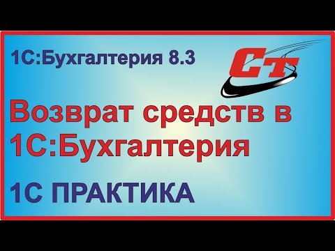 Видео: Как отразить возврат средств в 1С:Бухгалтерия?