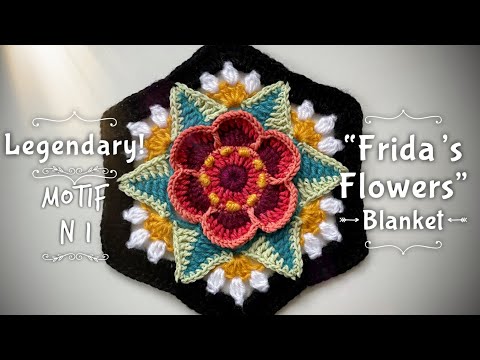 Видео: ВЯЖЕМ ЛЕГЕНДАРНЫЙ ПЛЕД КРЮЧКОМ «ЦВЕТЫ ФРИДЫ» МОТИВ 1(6) 🌻 HOW TO CROCHET “FRIDA’s FLOWERS” BLANKET