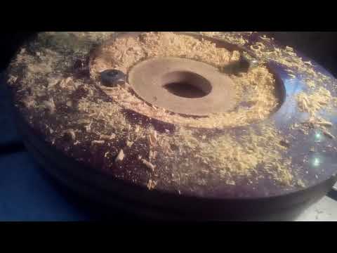 Видео: шкив из текстолита ,работа на координатном станке