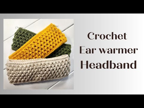 Видео: @crochetcabin6160 Вязаная крючком повязка на голову/ушная грелка