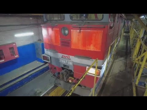 Видео: ЖД.  Ремонт КрМ 395, смена КВД на 2ТЭ116, цепь печей. 21/25