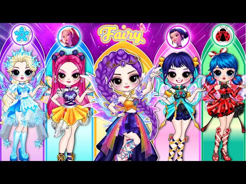 Видео: Охотники на демонов в стиле K-Pop: Руми, Мира и Зои превращаются в модных фей | Бумажные куклы св...
