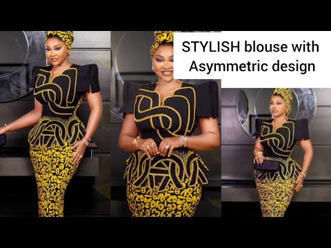Видео: СТИЛЬНАЯ БЛУЗКА С АСИММЕТРИЧНЫМ ДИЗАЙНОМ #как