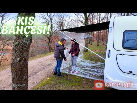 Видео: СДЕЛАЛИ ЗИМНИЙ САД В КАРАВАНЕ ИЗ СТРЕТЧ-ПЛЕНКИ