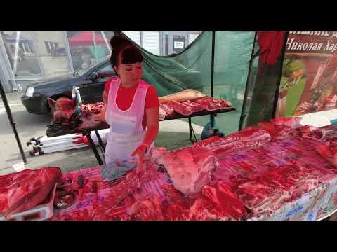 Видео: Ростов-на-Дону. Фермерская ярмарка. Думенко, 32. Мясо, рыба, творог, овощи, фрукты и многое другое.