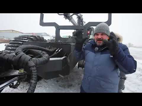 Видео: Лесовоз монстр из Сургута 12-ти колесный форвардер ТРОМ 20