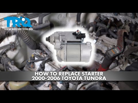 Видео: Как заменить стартер на Toyota Tundra 2000-2006 годов