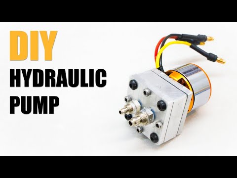 Видео: Самодельный мини-гидравлический насос с дистанционным управлением, использующий технологию ЧПУ. У...
