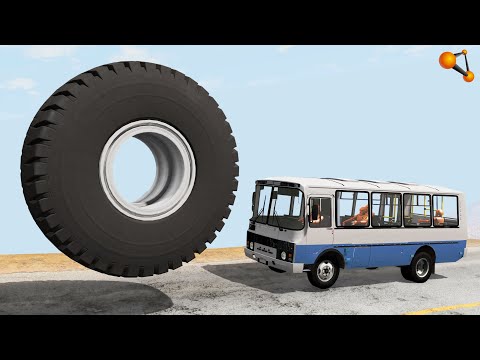 Видео: ОТ СУДЬБЫ НЕ УЙДЁШЬ! КОЛЕСО ОТ БЕЛАЗА ВЕСОМ 15 ТОНН | BeamNG.drive