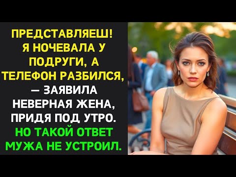 Видео: Жена НЕ НОЧЕВАЛА дома, а в качестве ОПРАВДАНИЯ заявила что разбила телефон, что мужа НЕ УСТРОИЛО