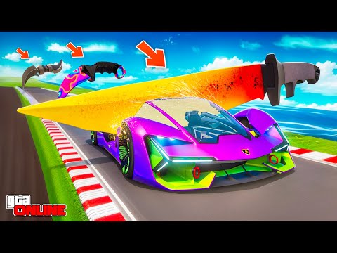 Видео: РАСКАЛЕННЫЙ НОЖ ПРОТИВ ЛАМБЫ БУДУЩЕГО В GTA 5! НОВЫЙ ЭКСПЕРИМЕНТ! ЭКСПЕРИМЕНТЫ ГТА 5