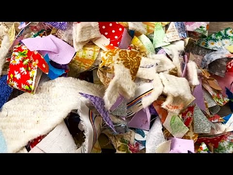 Видео: Лучшая идея для использования текстильного мусора DIY мастер-класс