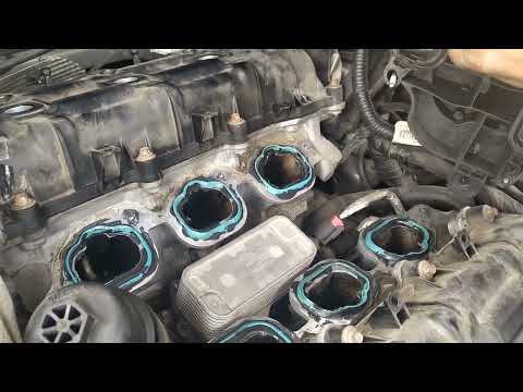 Видео: Замена прокладок маслоохладителя (теплообменника), прокладок коллектора+ плановое ТО Journey 3,6