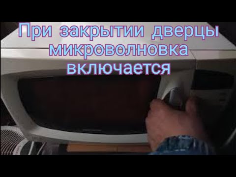 Видео: При закрытии дверцы, включается свет, вентилятор и крутится тарелка.