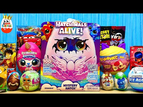 Видео: Сюрприз Mix!HATCHIMALS ALIVE,Тачки,Леди баг и Супер Кот,RAinBoCoRns,One Piece,LOL Surprise