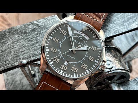 Видео: Обзор часов Hamilton Khaki Pilot Day Date