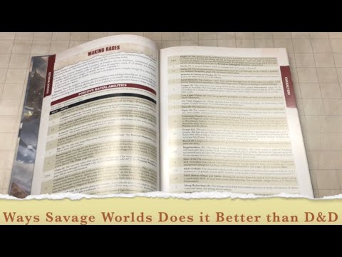 Видео: 5 причин, по которым ролевая игра Savage Worlds лучше D&D!
