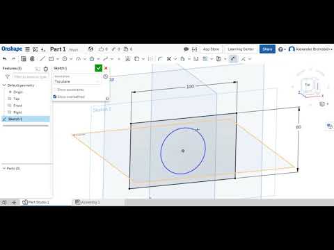 Видео: 3D-проектирование в OnShape. Знакомство и первая модель