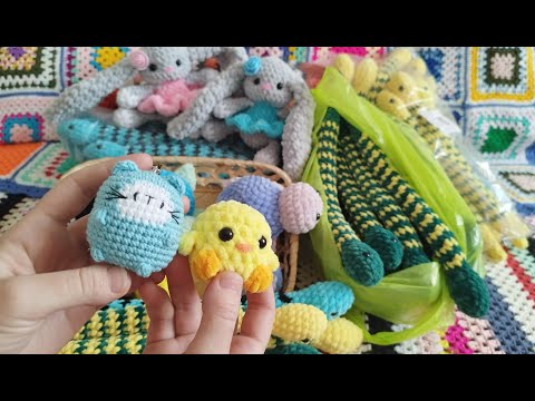 Видео: Готовые вязаные игрушки за январь